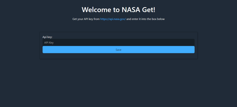 Nasa-Get Homepage